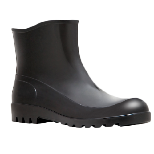 BOTA PVC CANO CURTO PRETO FUJIWARA