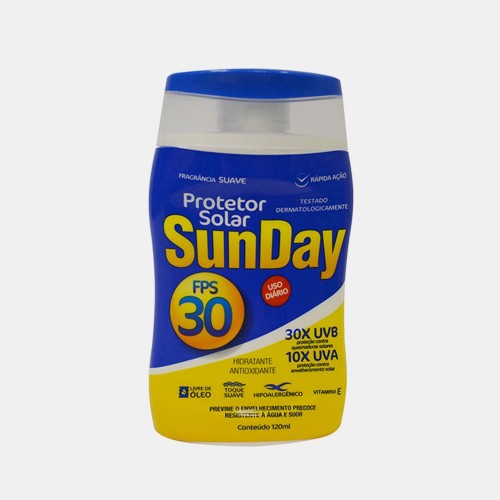 PROTETOR SOLAR SUNDAY FPS30 120gr NUTRIEX