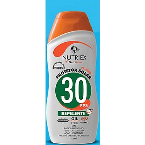 PROTETOR SOLAR FPS 30 COM REPELENTE 120 ML NUTRIEX