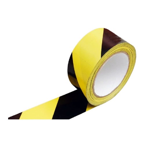 FITA ZEBRADA PRETO E AMARELO 100 MTS