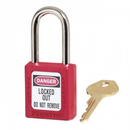 CADEADO MASTER LOCK CORPO PLASTICO E HASTE AÇO