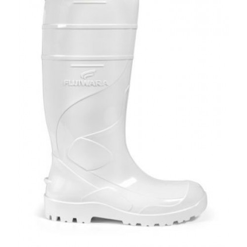 BOTA PVC BRANCA FUJIWARA CANO LONGO